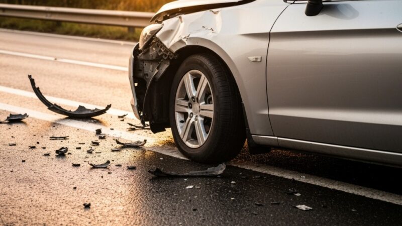 Wypadek drogowy w Wolnicy: Fiat uderzył w drzewo